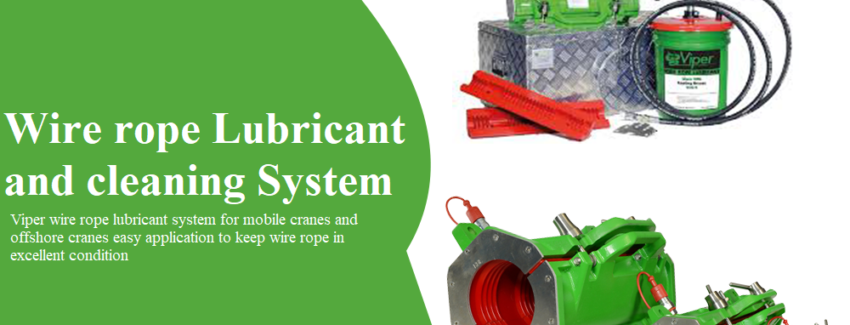 wire rope lubrification systeme